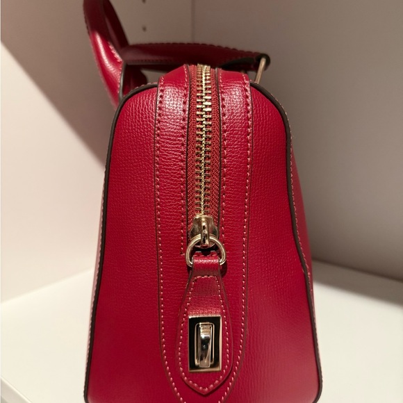 Henri Bendel Red Leather Satchel Bag - Picture 4 of 4